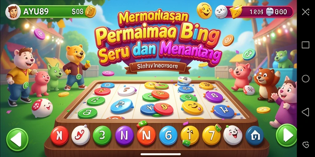 Gameplay AYU89 yang seru dalam permainan Bingo yang menghibur.