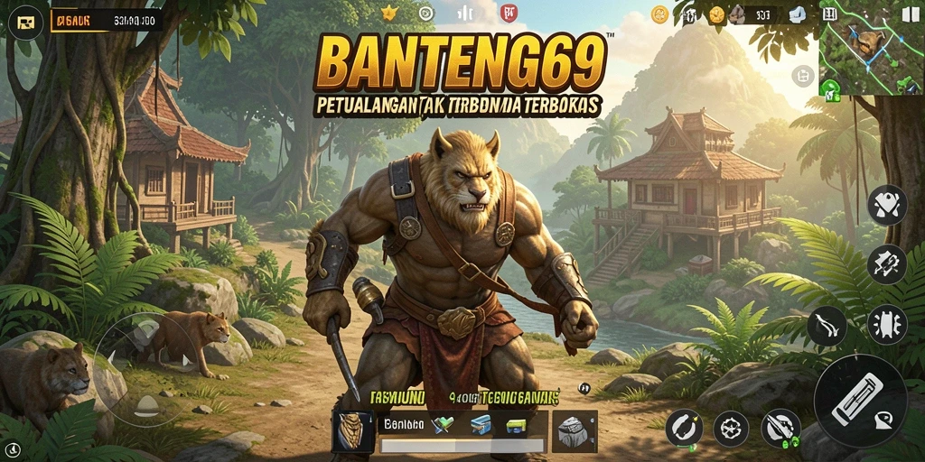 Tampilan menakjubkan dari gameplay BANTENG69 di dunia terbuka.