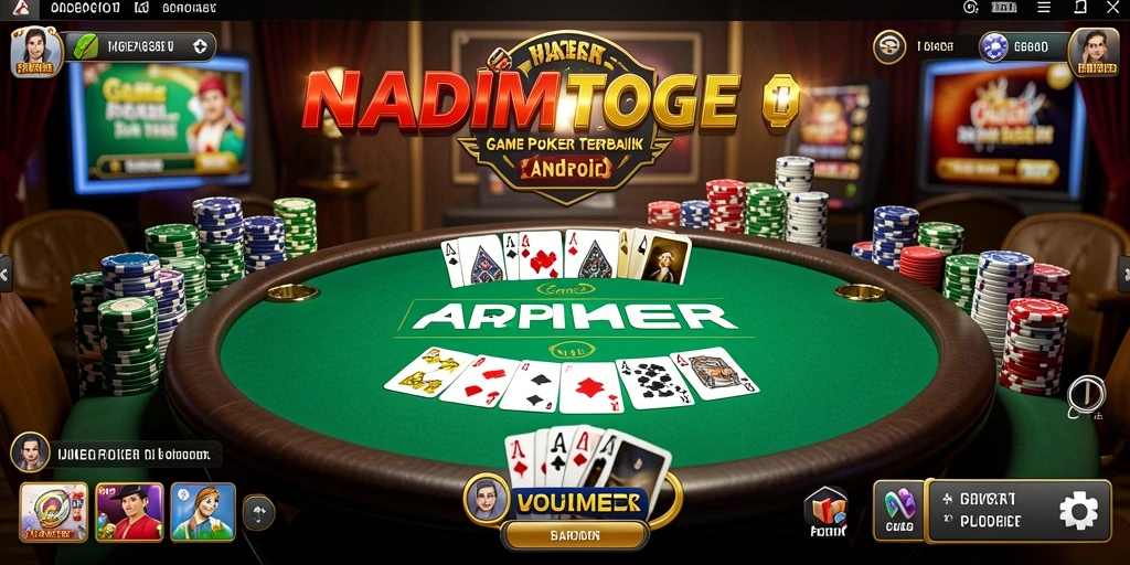 Tampilan menarik dari gameplay Poker di NADIMTOGEL.