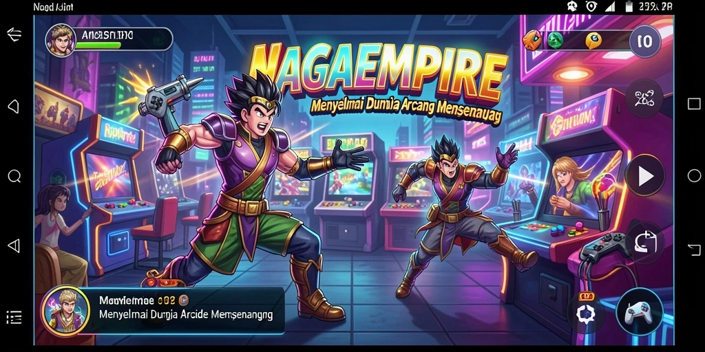 Tampilan screenshot menampilkan aksi seru dalam gameplay NAGAEMPIRE.