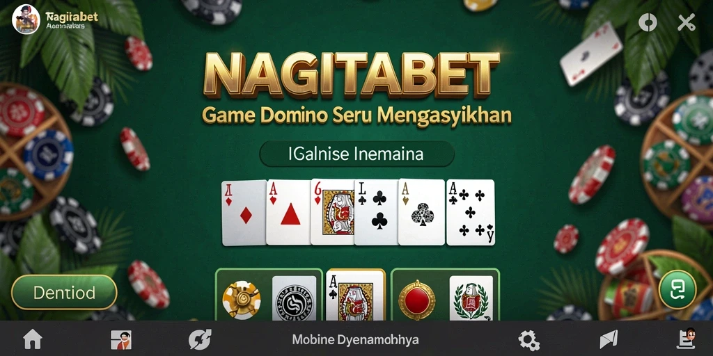 Screenshot gameplay NAGITABET menampilkan keseruan permainan Domino.