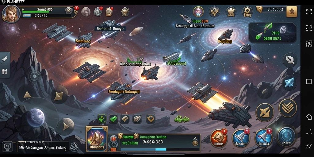 Tangkap momen seru dalam battle luar angkasa PLANET77.