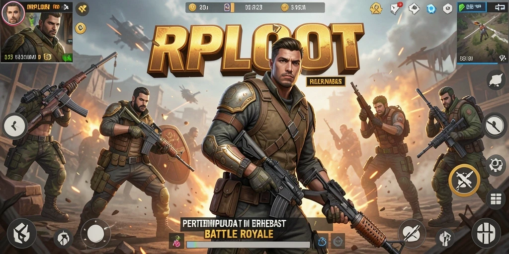 Tampilan gameplay RPLOOT yang menegangkan dan seru saat pertempuran berlangsung.