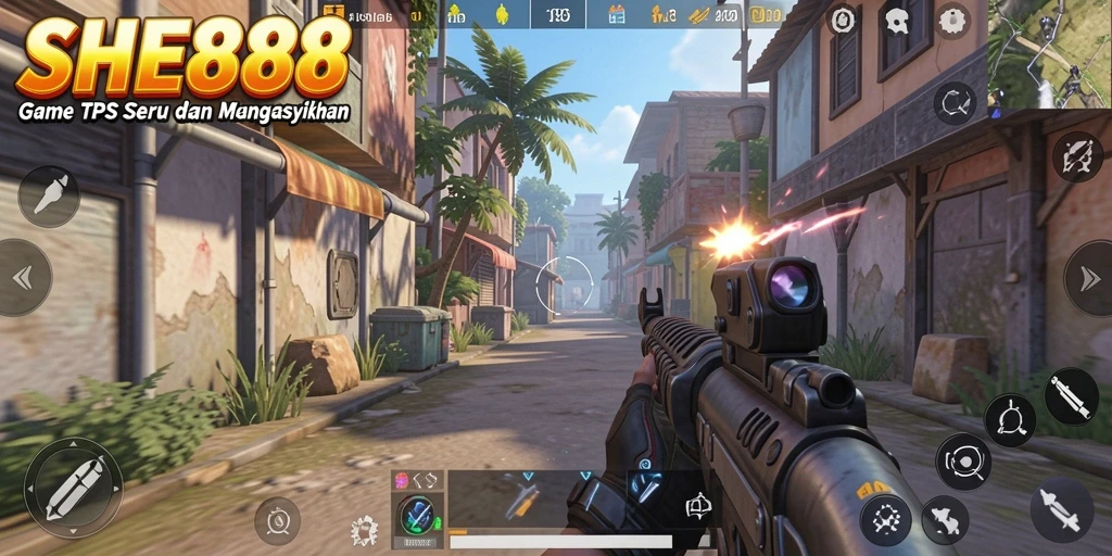 Gameplay seru SHE888 dalam aksi TPS yang mendebarkan.