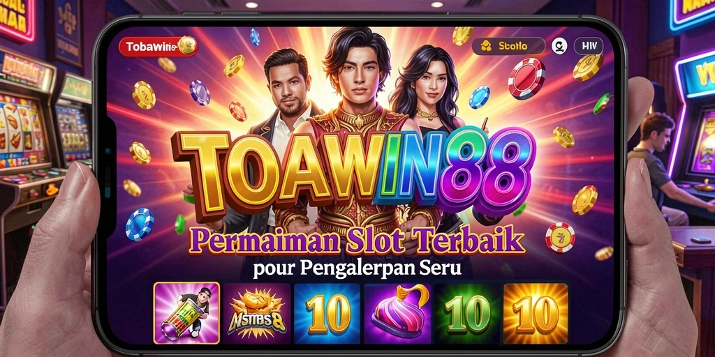 Gameplay menarik dari TOBAWIN88 menampilkan mesin slot yang penuh warna.
