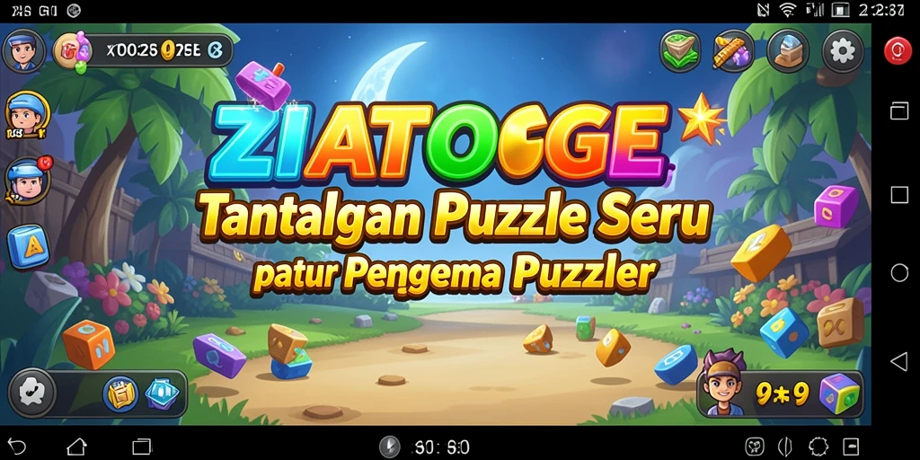 Tampilan gameplay ZIATOGEL yang menarik dan penuh tantangan.